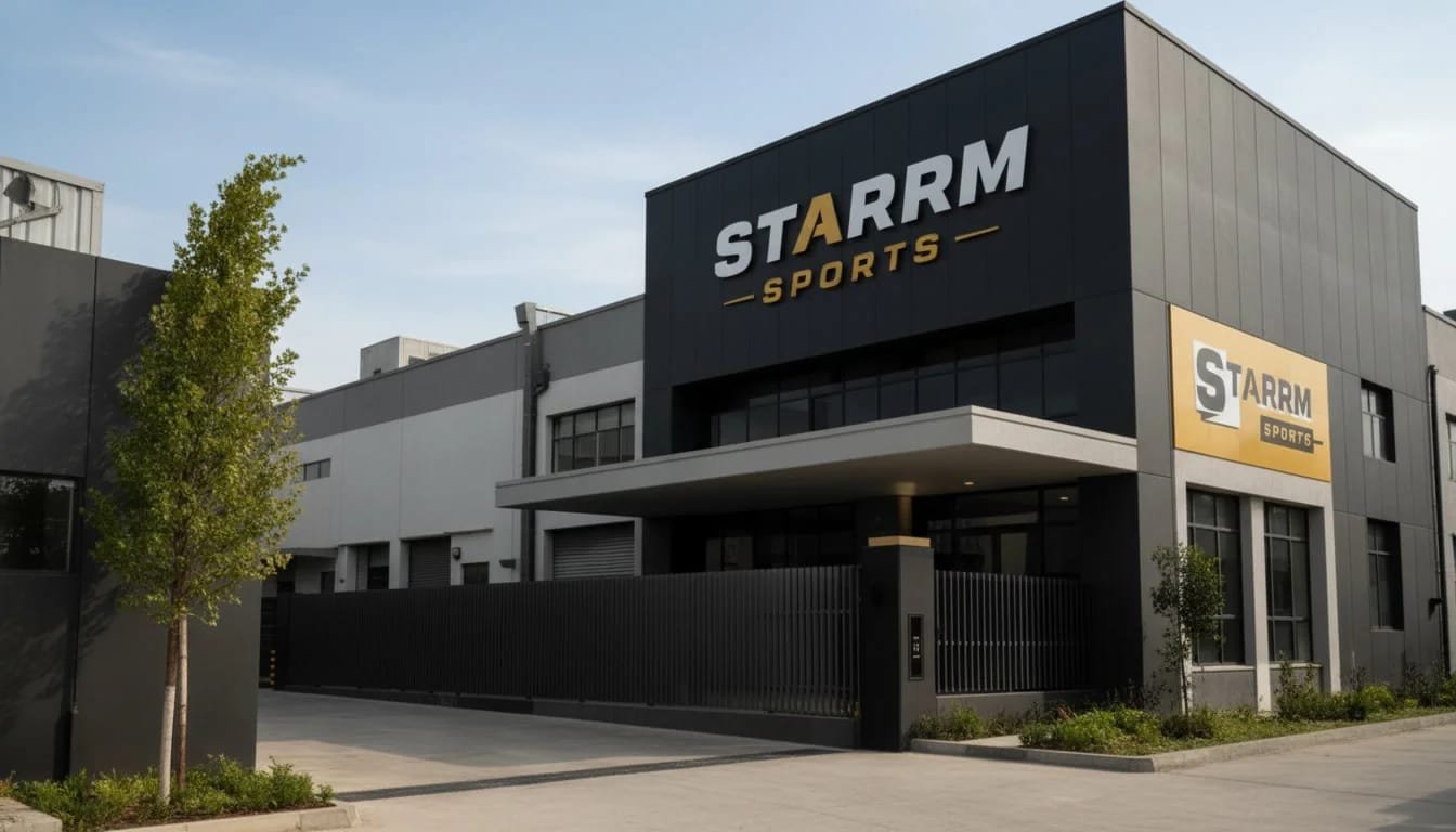 Starrm Sports manufacturing facility in Sialkot Pakistan